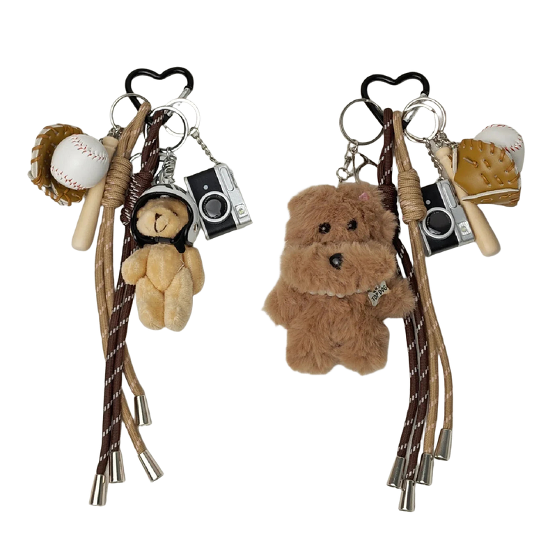 Llavero con Peluche de Capibara, Conejo y Oso - Suave y Adorable Accesorio para Bolso