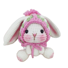 Llavero con Peluche de Conejo Tejido a Mano - Labubu Llavero Precio Premium, Llaveros con Peluches S