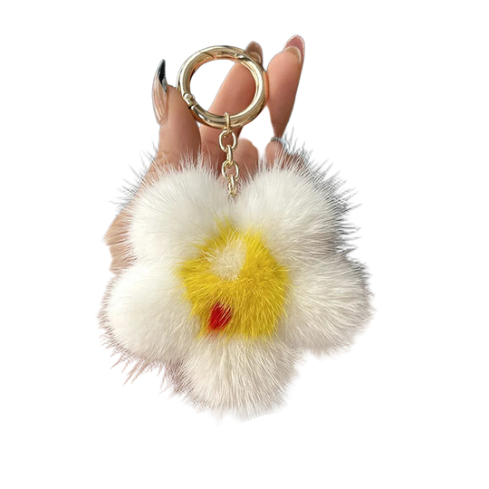 Llavero con peluche de sol de visón premium - Labubu llavero precio asequible