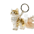 Llavero con Peluche para Guardar Pelo de Gato - Caja Acrílica Transparente Artesanal