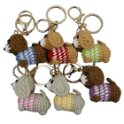 Llavero con Peluche Tejido a Mano - Perro Salchicha Dachshund Crochet, Suave y Original