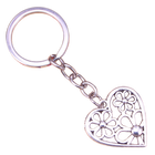 Llavero Corazón de Acero Floreado