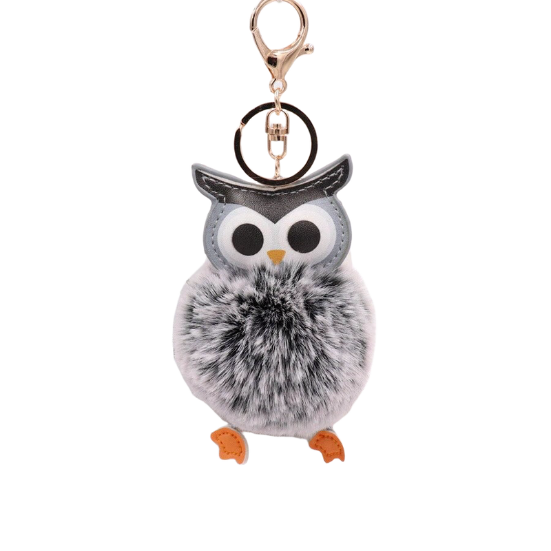 Llavero de Búho de Peluche