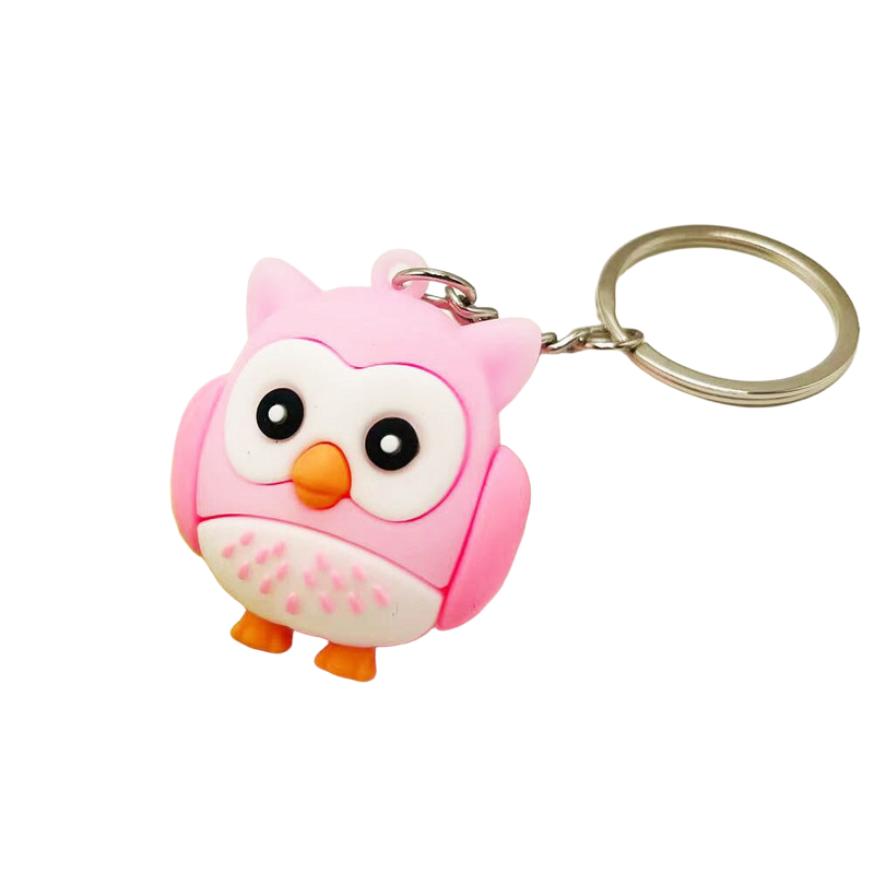 Llavero de Búho Rosa