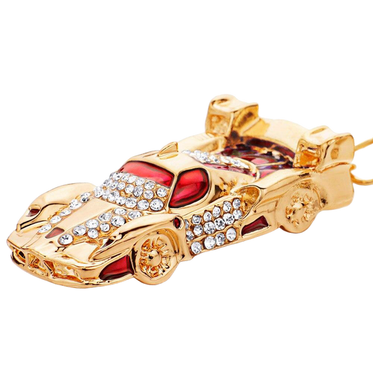 Llavero de Coche Deportivo Dorado