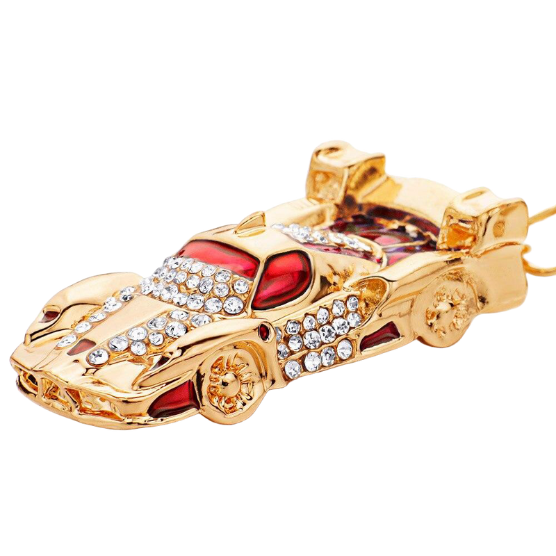 Llavero de Coche Deportivo Dorado