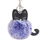 Llavero de Gato con Pompón