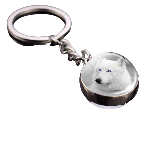 Llavero de Lobo Blanco