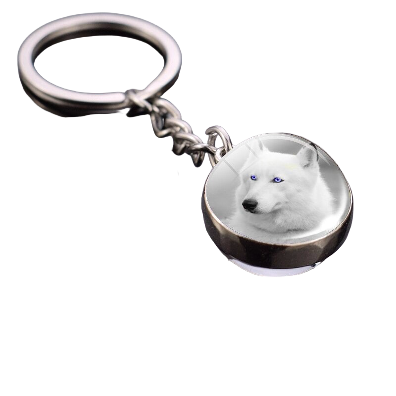 Llavero de Lobo Blanco