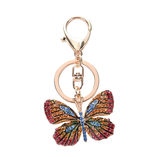 Llavero de Mariposa con Brillantes