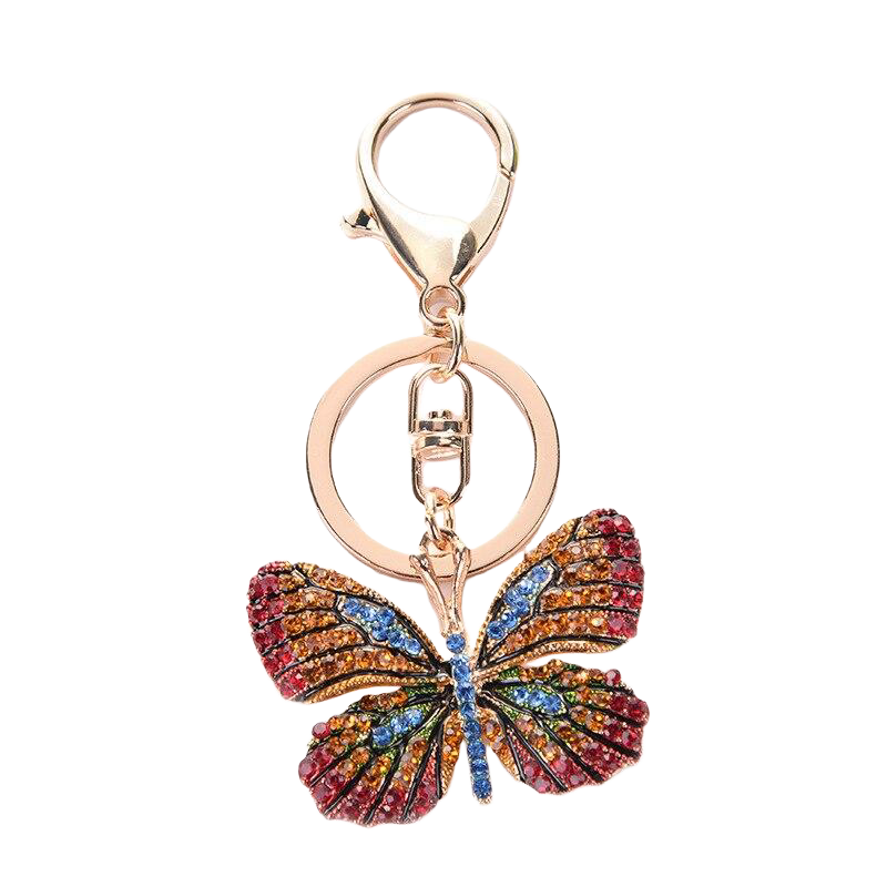 Llavero de Mariposa con Brillantes