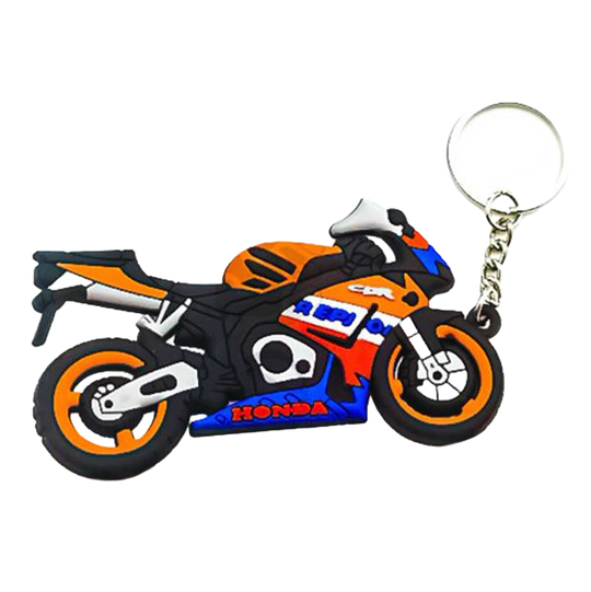 Llavero de Moto CBR Naranja y Azul