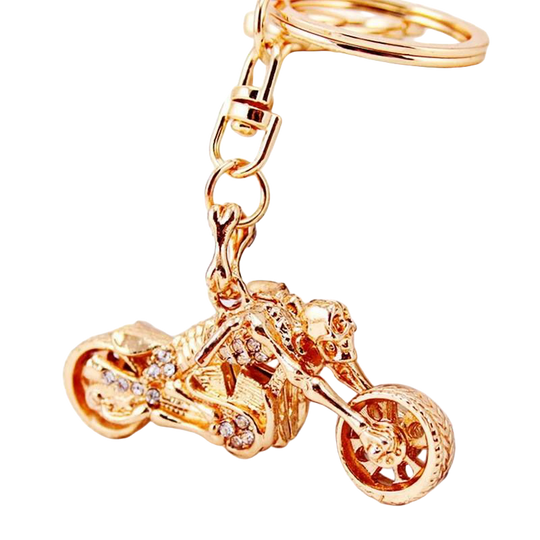 Llavero de Moto Esqueleto Brillante