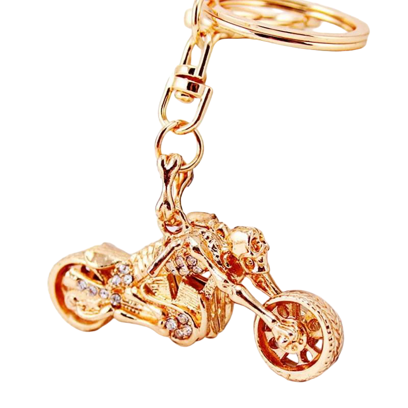 Llavero de Moto Esqueleto Brillante