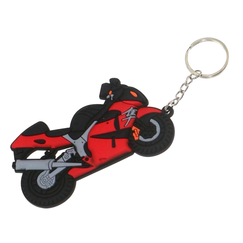 Llavero de Moto Roja Hayabusa