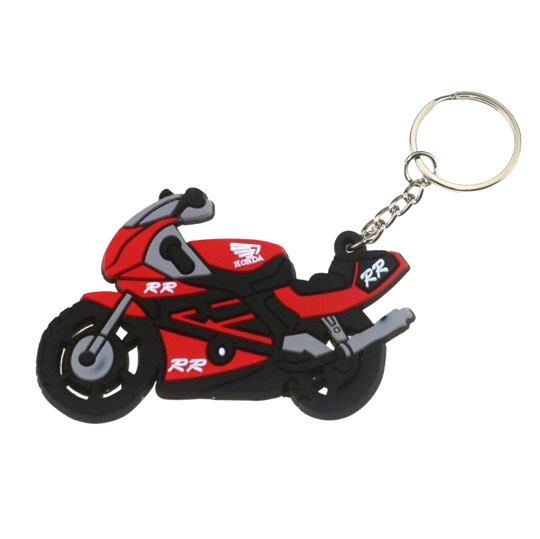 Llavero de Moto Rojo y Negro