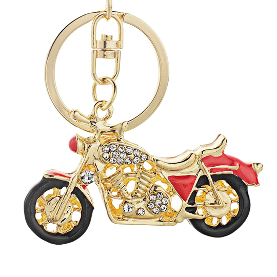 Llavero de Moto Vintage Metálico