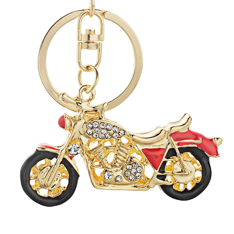 Llavero de Moto Vintage Metálico