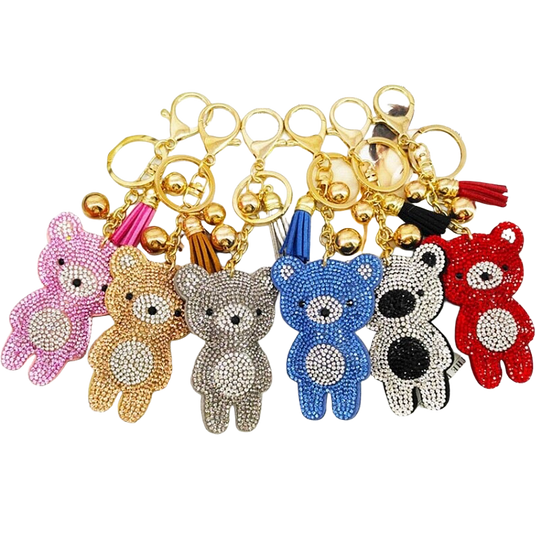 Llavero de Osito con Brillantes