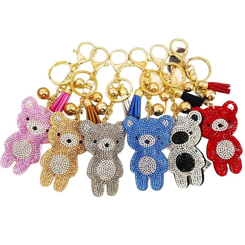 Llavero de Osito con Brillantes