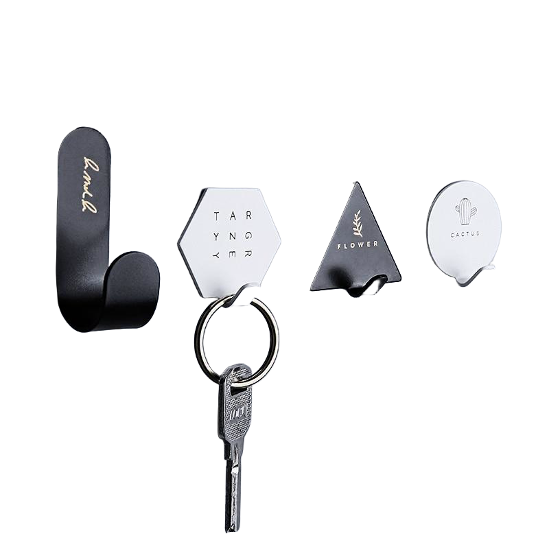 Llavero de Pared Adhesivo - Pack de 4