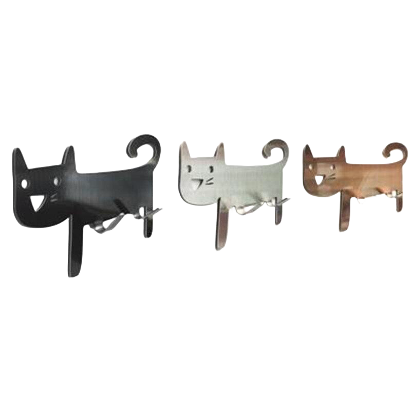 Llavero de Pared Gato de Metal Cartoon