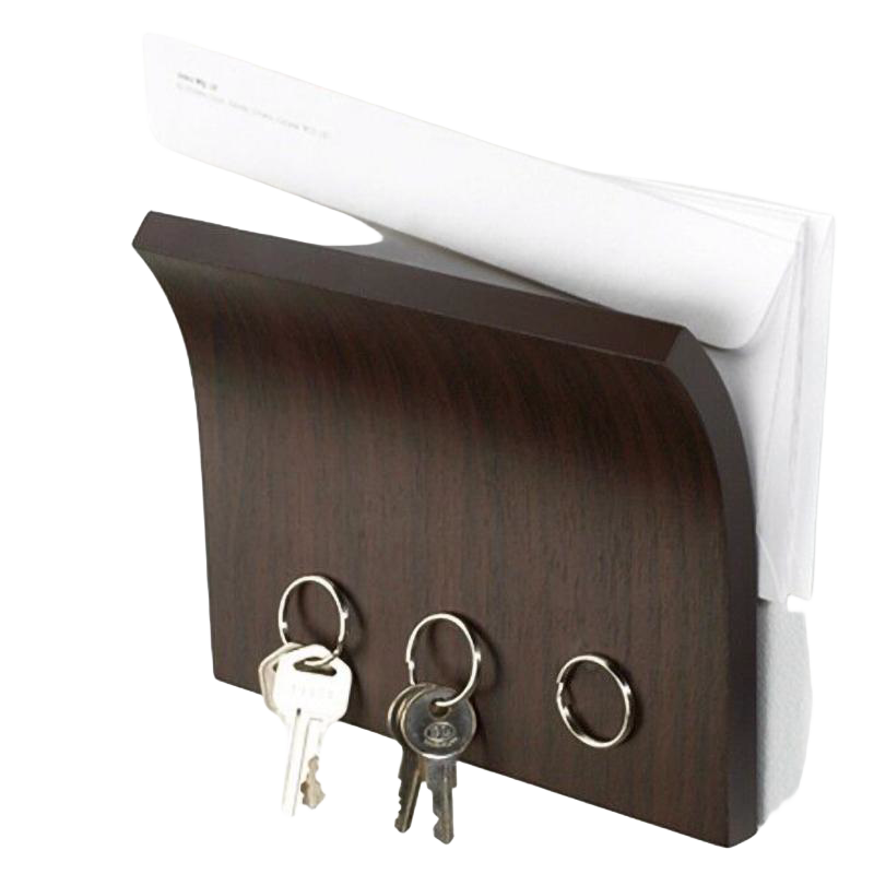 Llavero de Pared Magnético de Madera