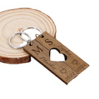 Llavero de Pareja de Madera