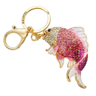 Llavero de Pez Dorado con Brillantes