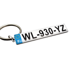 Llavero de Placa de Matrícula Personalizado