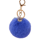 Llavero de Pompón Azul