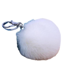 Llavero de Pompón Blanco