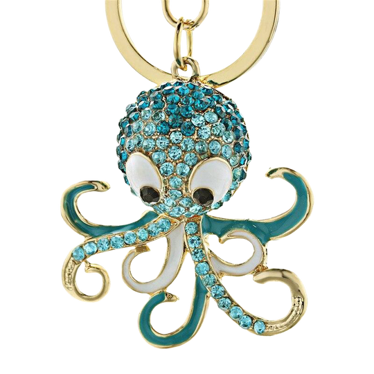 Llavero de Pulpo con Brillantes