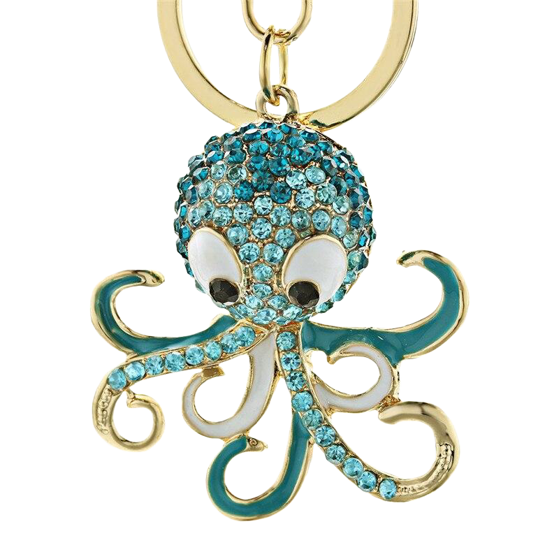 Llavero de Pulpo con Brillantes