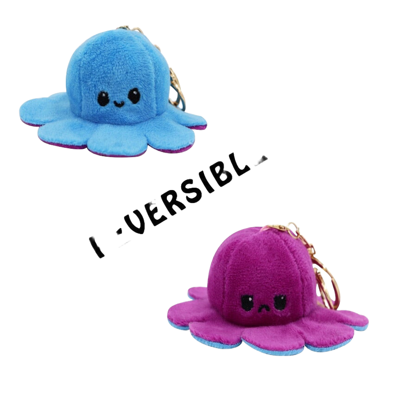 Llavero de Pulpo Reversible