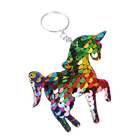 Llavero de Unicornio con Purpurina
