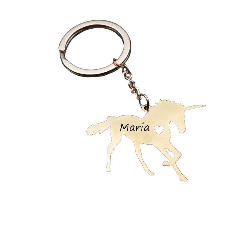 Llavero de Unicornio Personalizado