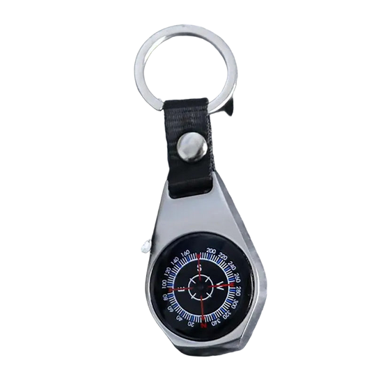 Llavero Metal Brújula Portátil: Gadget de Supervivencia Premium para Aventuras