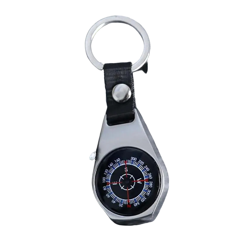 Llavero Metal Brújula Portátil: Gadget de Supervivencia Premium para Aventuras