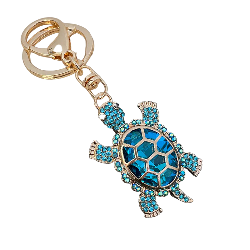 Llavero Mujer Tortuga Divertida - Llavero de Lujo para Bolso, Regalo Original para Novia, Animal Mar