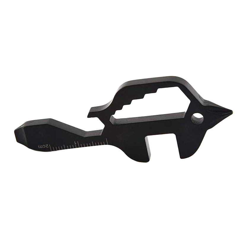 Llavero Multifunción <br> Multi Tools Negro (Acero)