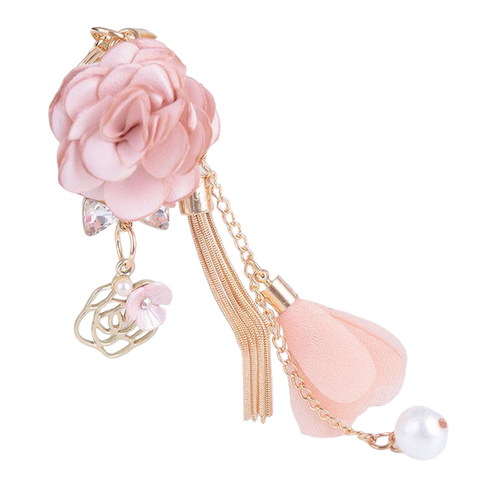 Llavero Original Rosa Floreada