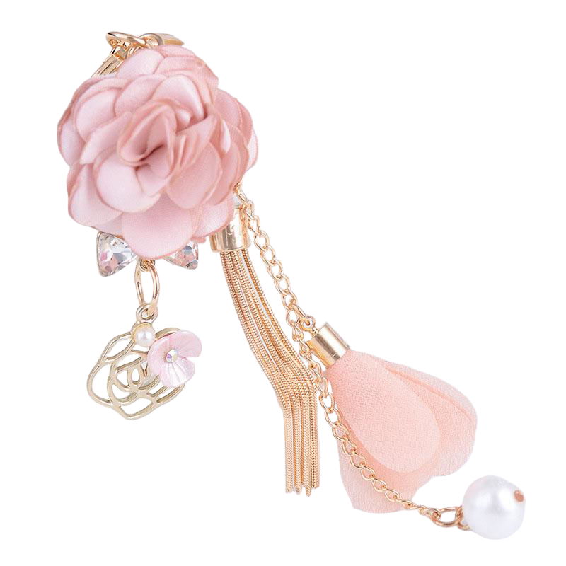 Llavero Original Rosa Floreada