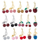 Llavero para Bolso Cereza Roja - Colgante de Frutas de Verano, Accesorio Elegante para Mujer