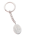 Llavero para Bolso de Acero Inoxidable con Medalla de San Judas Tadeo - Regalo Inspirador para Hombr