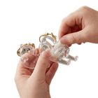 Llavero para Bolso de Acrílico Transparente con Cápsula para Pelo de Gato - Charm Portátil y Elegant