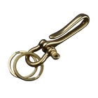 Llavero para Hombre <br> El Gancho Dorado (Acero)