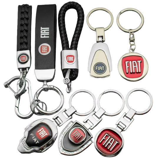 Llavero para Llaves de Coche a Crochet – Elegancia Hecha a Mano para Fiat Ducato, Punto, Panda, 500,