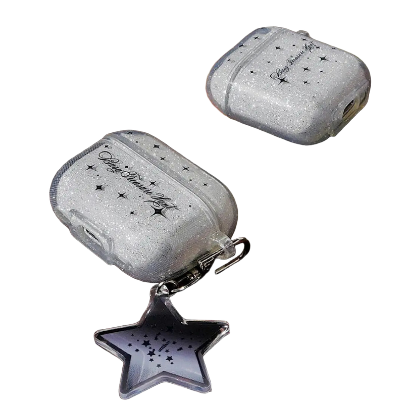Llavero para Moteros - Estrella Brillante con Funda para AirPods Pro 2, Accesorio Premium y Elegante