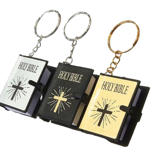 Llavero para moteros - Holy Bible Book, diseño premium y resistente